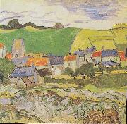 Vincent Van Gogh View of Auvers oil on canvas